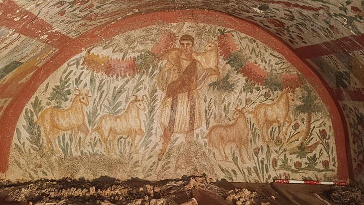 İznik’te tarihi keşif:  ‘Çoban İsa’ freski gün yüzüne çıktı