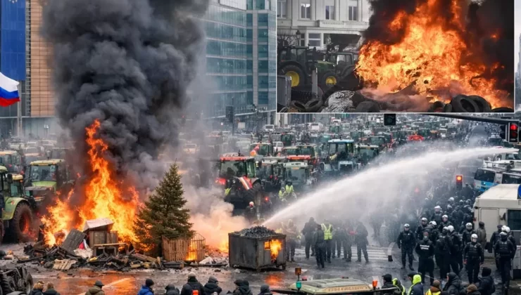 Ortalığı yakıp yıkan çiftçiler Avrupalı liderlere geri adım attırdı