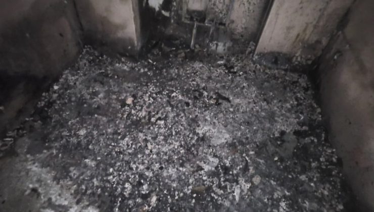 İnşaatta çıkan yangında evsiz adamın cansız bedeni bulundu!