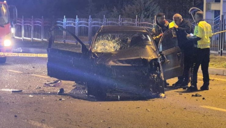 Bingöl’de takla atan otomobildeki 2 kişi yaralandı