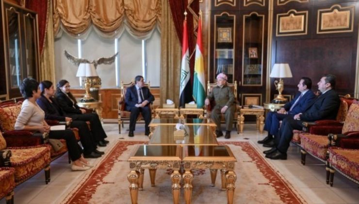 SDG Komutanı Mazlum Abdi ve İlham Ahmed, Barzani ile Görüştü