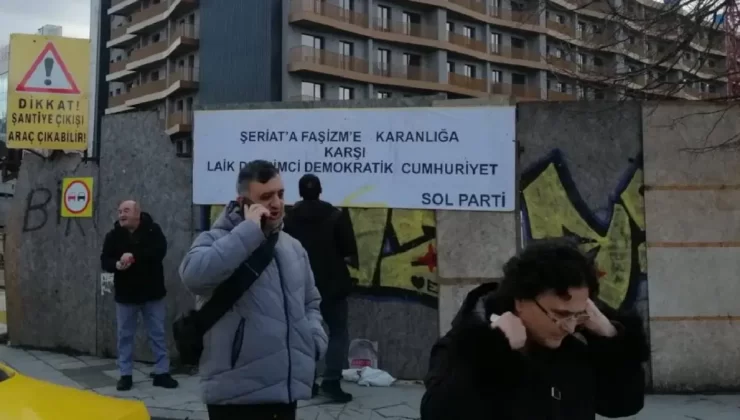 SOL Parti binasına saldırı: ‘Yaşasın şeriat’