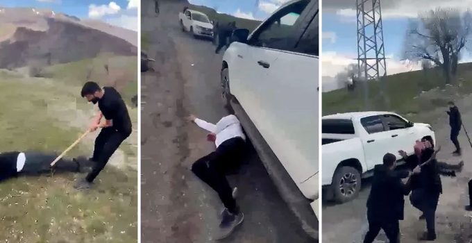 Görüntü Türkiye’den! İki ailenin barış buluşmasında kıyamet koptu