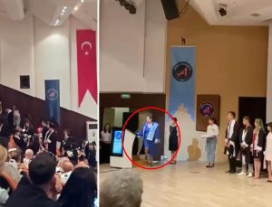 Bölüm başkanı “Diplomanızı vermiyorum” dedi, salon karıştı
