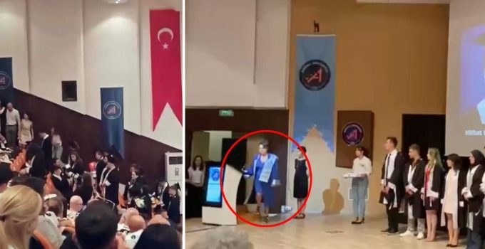Bölüm başkanı “Diplomanızı vermiyorum” dedi, salon karıştı